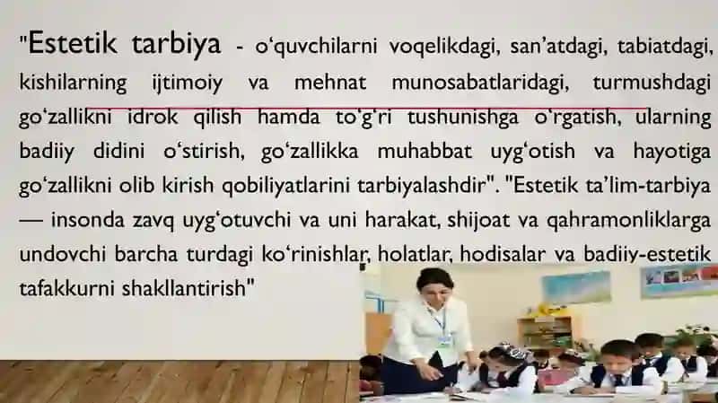 bolalarni estetik va etik ruhida tarbiyalash 4