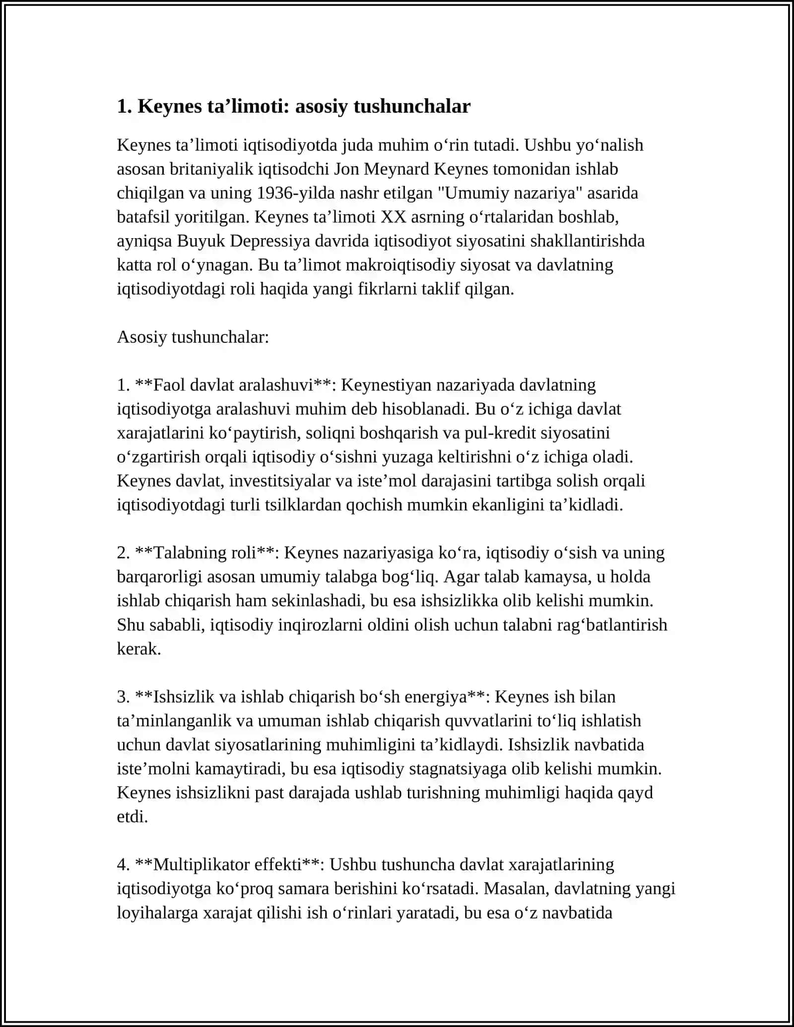 Keynes, Schumpeter, Hayek va Veblenning Ta'limotlar Tarixi 4
