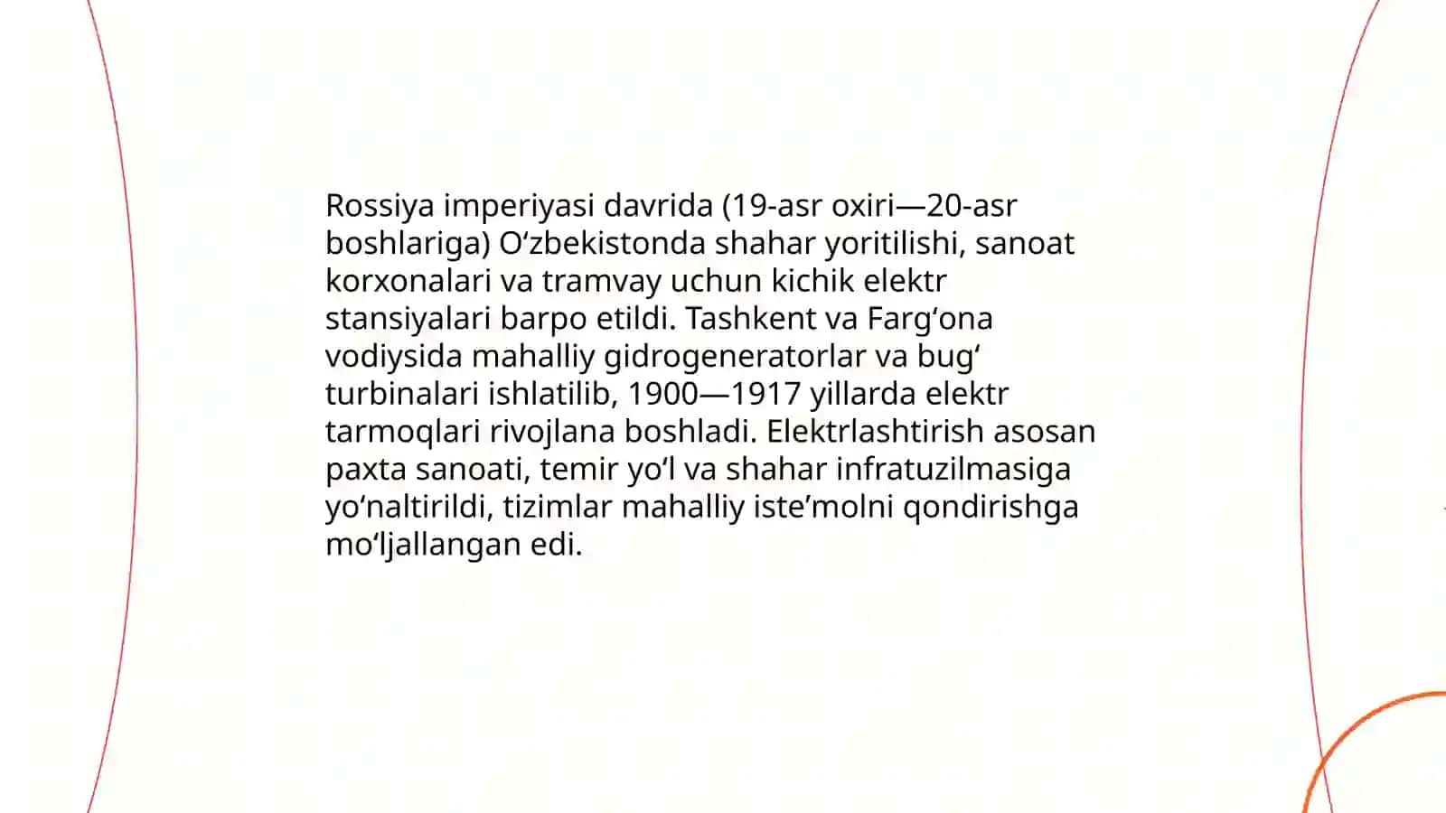 Oʻzbekistonda elektr energetikasining tarixi 4