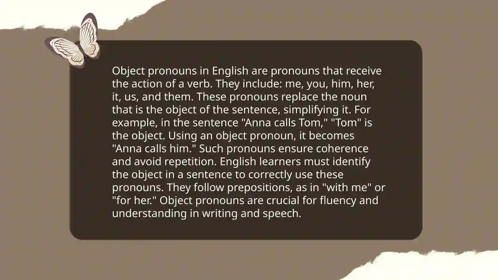 Types of pronouns. Their importance in the sentence 4