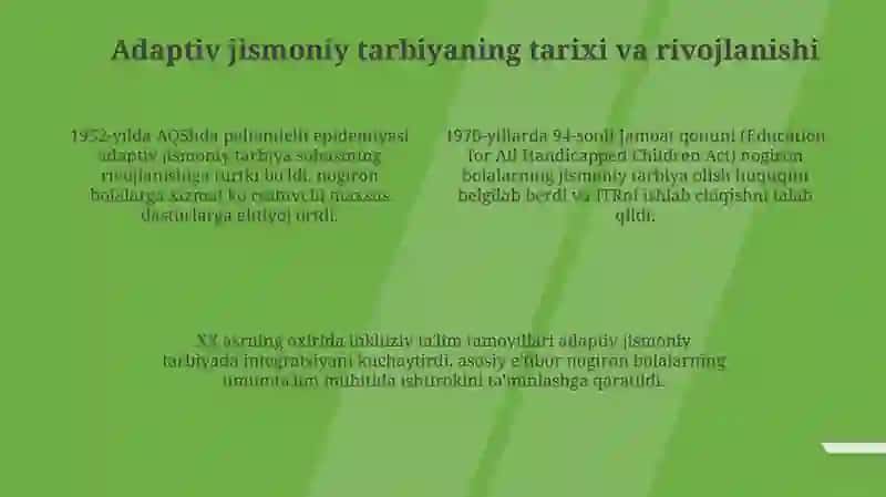Adaptiv jismoniy tarbiya tushunchalari 4