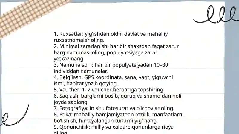 Mahalliy oʻsimliklarning barg shakillarini yiğish va morfologik atlasi yaratish 4