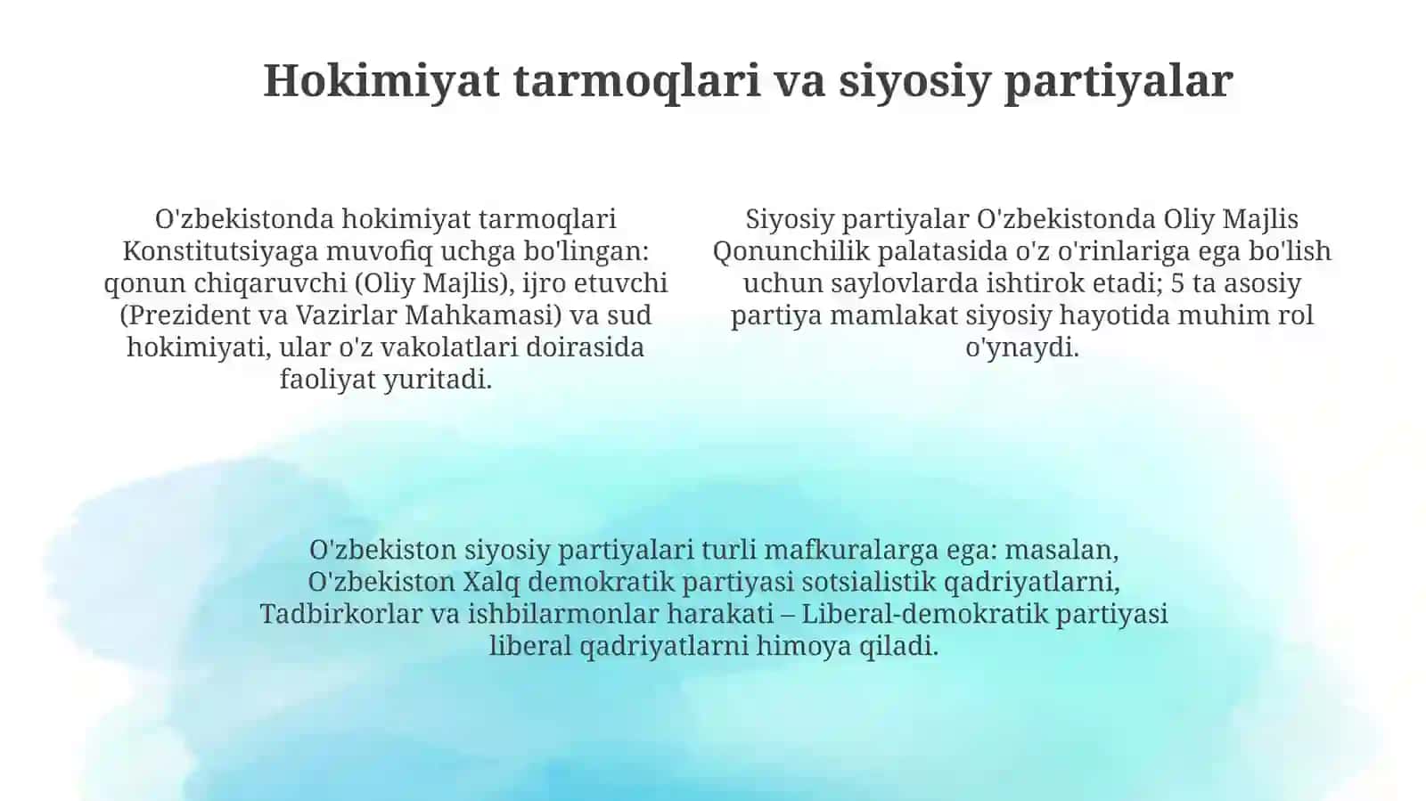 Qiyosiy siyosatshunoslikka bironta davlatni olib qil 4