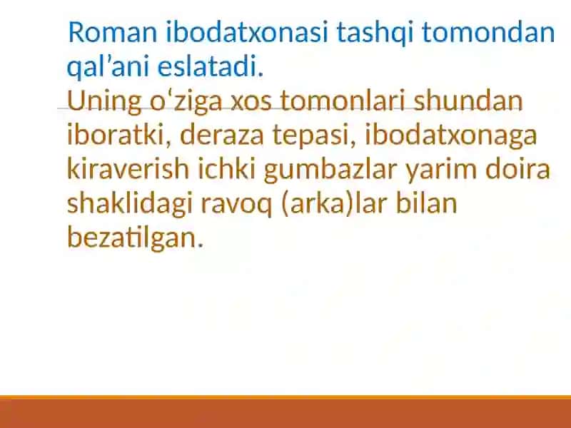 Garbiy Yevropa dao'rta asr san'ati (VARVARLAR VA FRANKLAR DAVRI SAN'ATI) 4