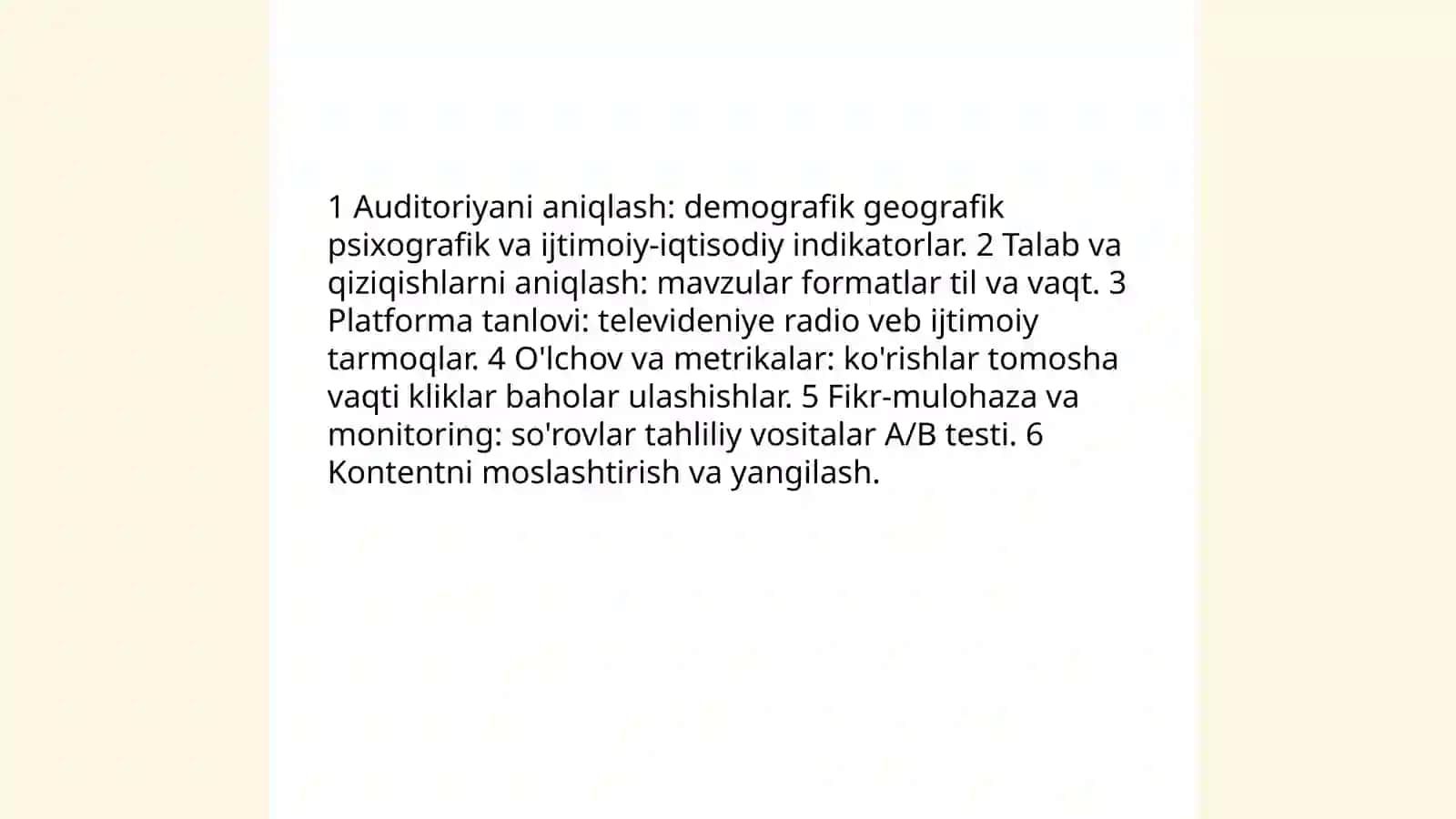 Media makonda axborotni taqdim etish 4