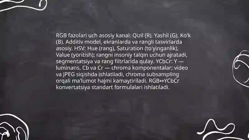 Kompyuter grafikasi Tasvirlarga ishlov berish 4