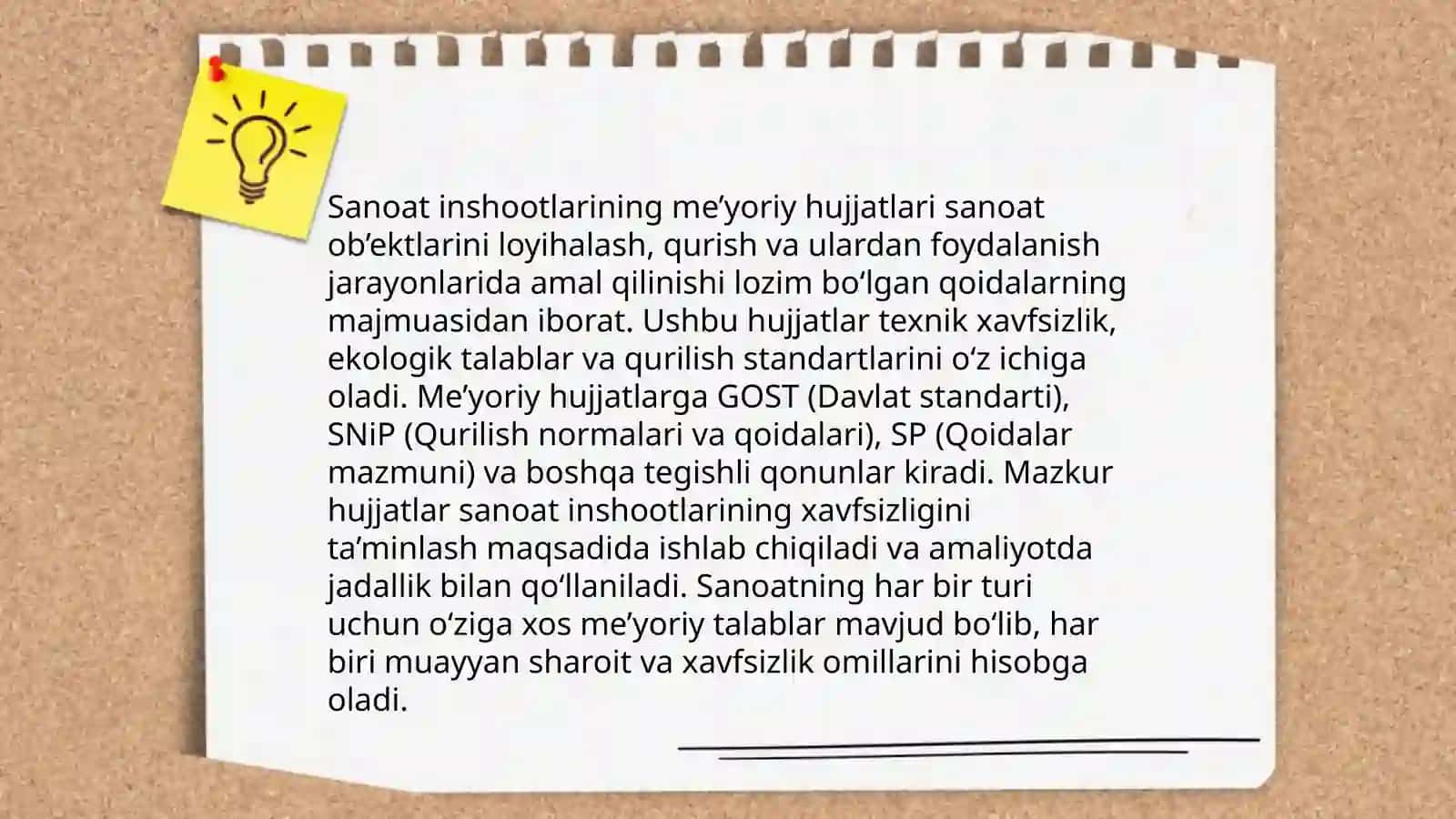 Sanoat binolarining klassifikatsiyasi 4