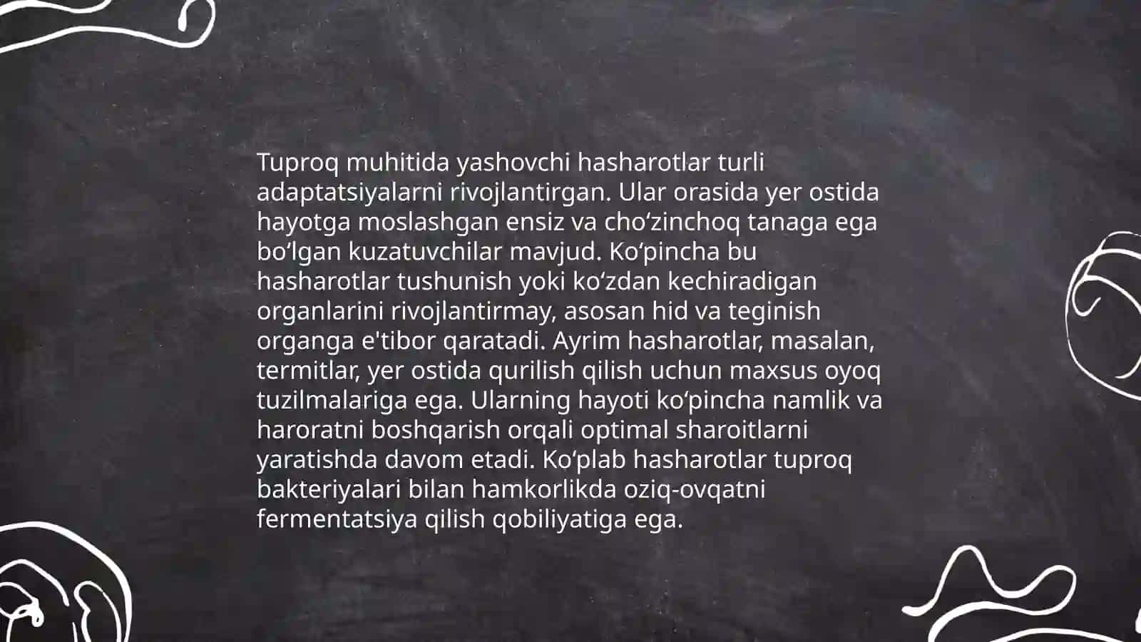 Hasharotlarning suvda hamda tuproq muhitida yashovchi turlari 4