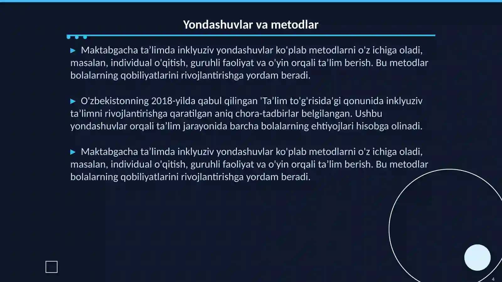 Inklyuziv taʼlim tushunchasi va mohiyati 4