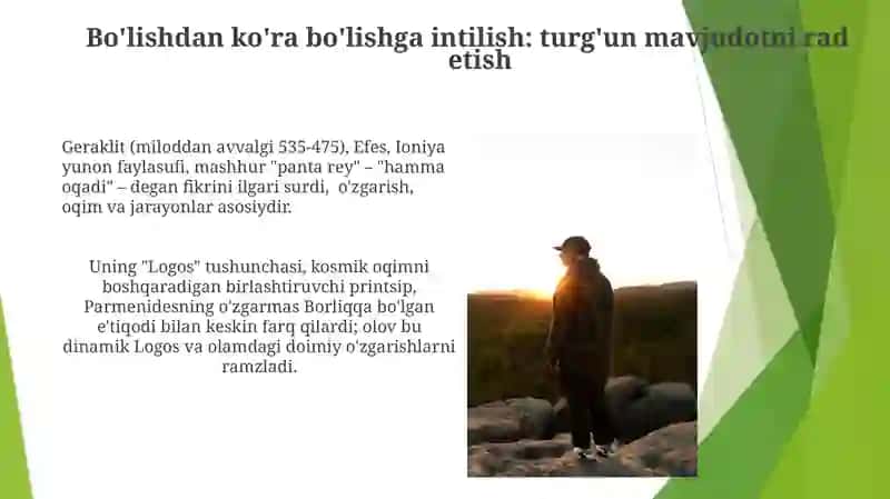 GERAKLITNING FALSAFIY QARASHLARI 4