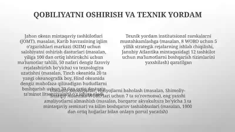 Dunyo okeani regional birliklari: umumiy va xususiy jihatlari 4