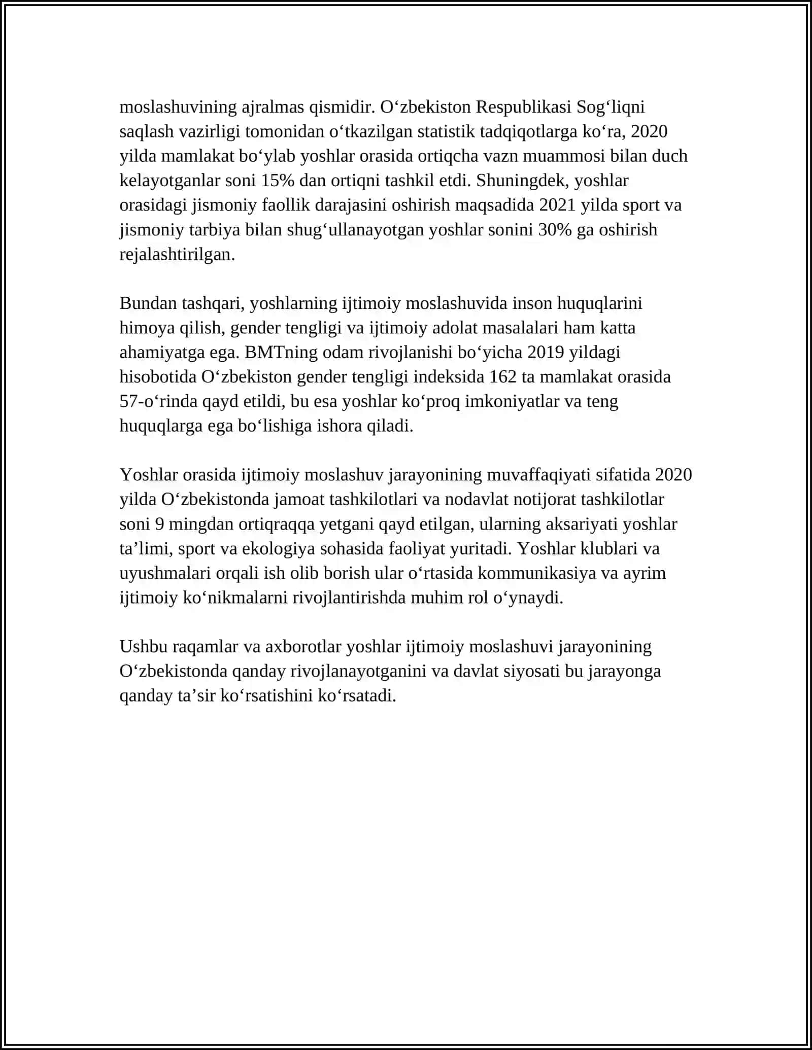 YOSH OILALARNI IJTIMOIY- PEDAGOGIK QO'LLAB QUVVATLASH 4