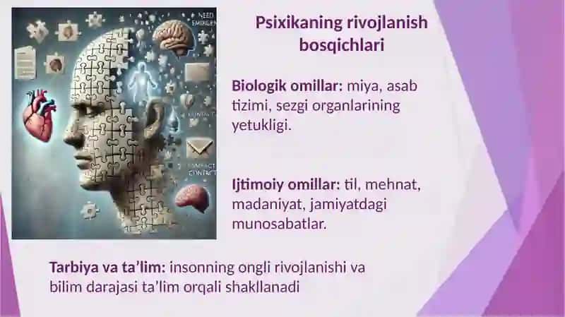 Psixika va ongning taraqqiyoti. Motivatsiya va ustanovkalar. 4