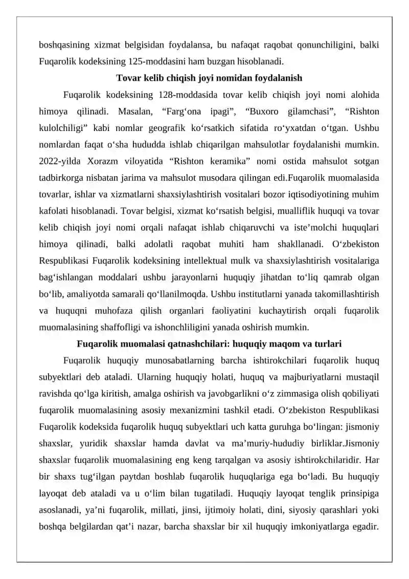 Fuqarolik muomalasi qatnashchilari 4