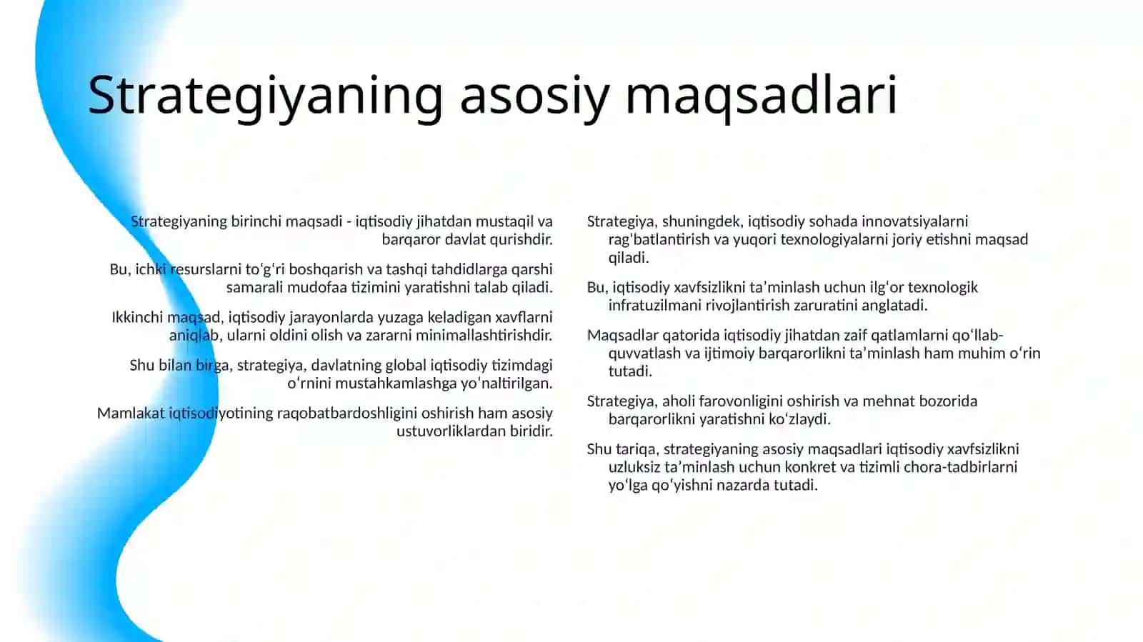 AQSH MILLIY IQTISODIY XAVFSIZLIK STRATEGIYASINI SHAKLLANTIRISH BOSQICHLARI 4