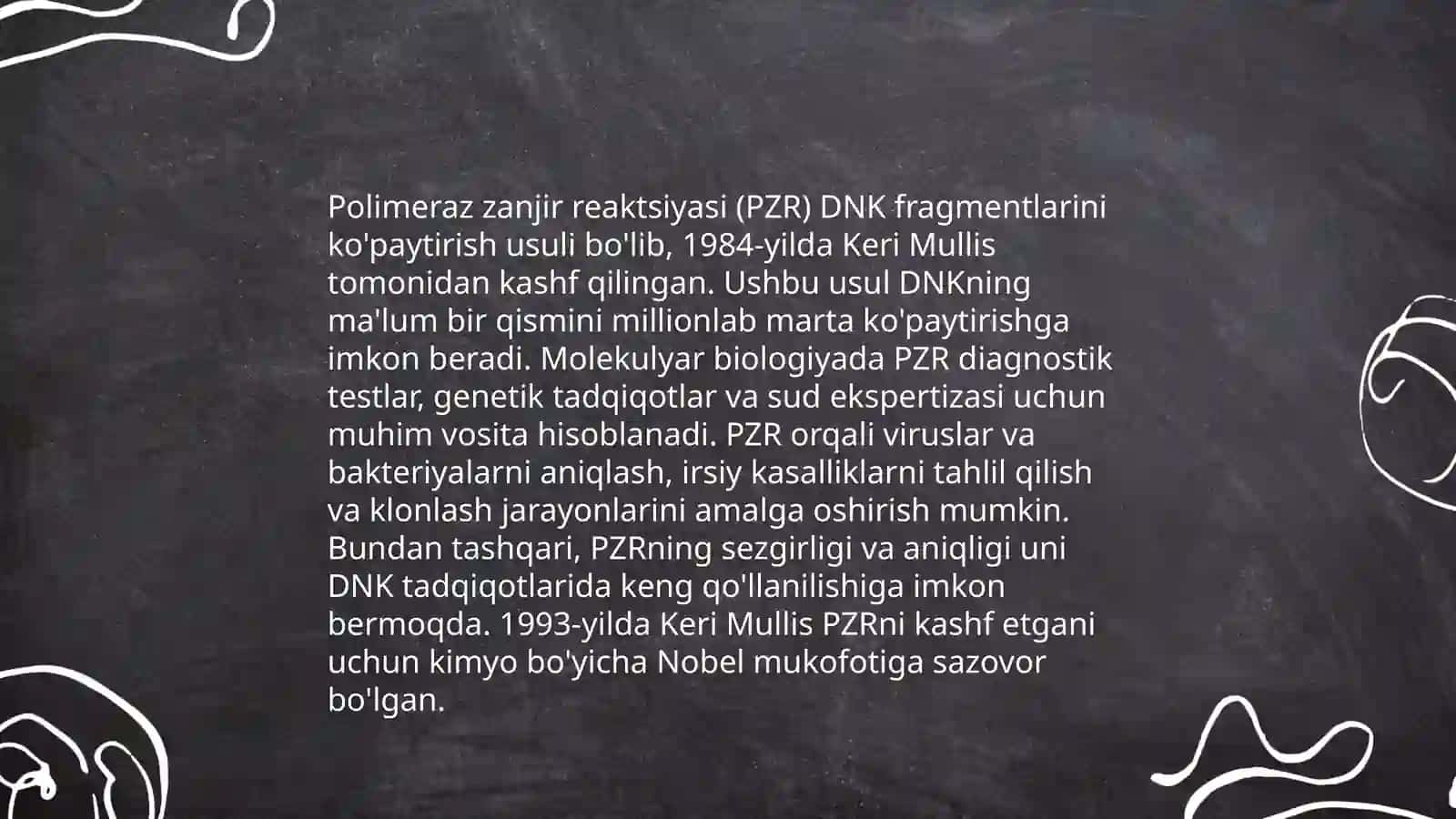 Molekulyar biologiya sohasida PZR usuli va uning fan rivojidagi yutuqlari 4