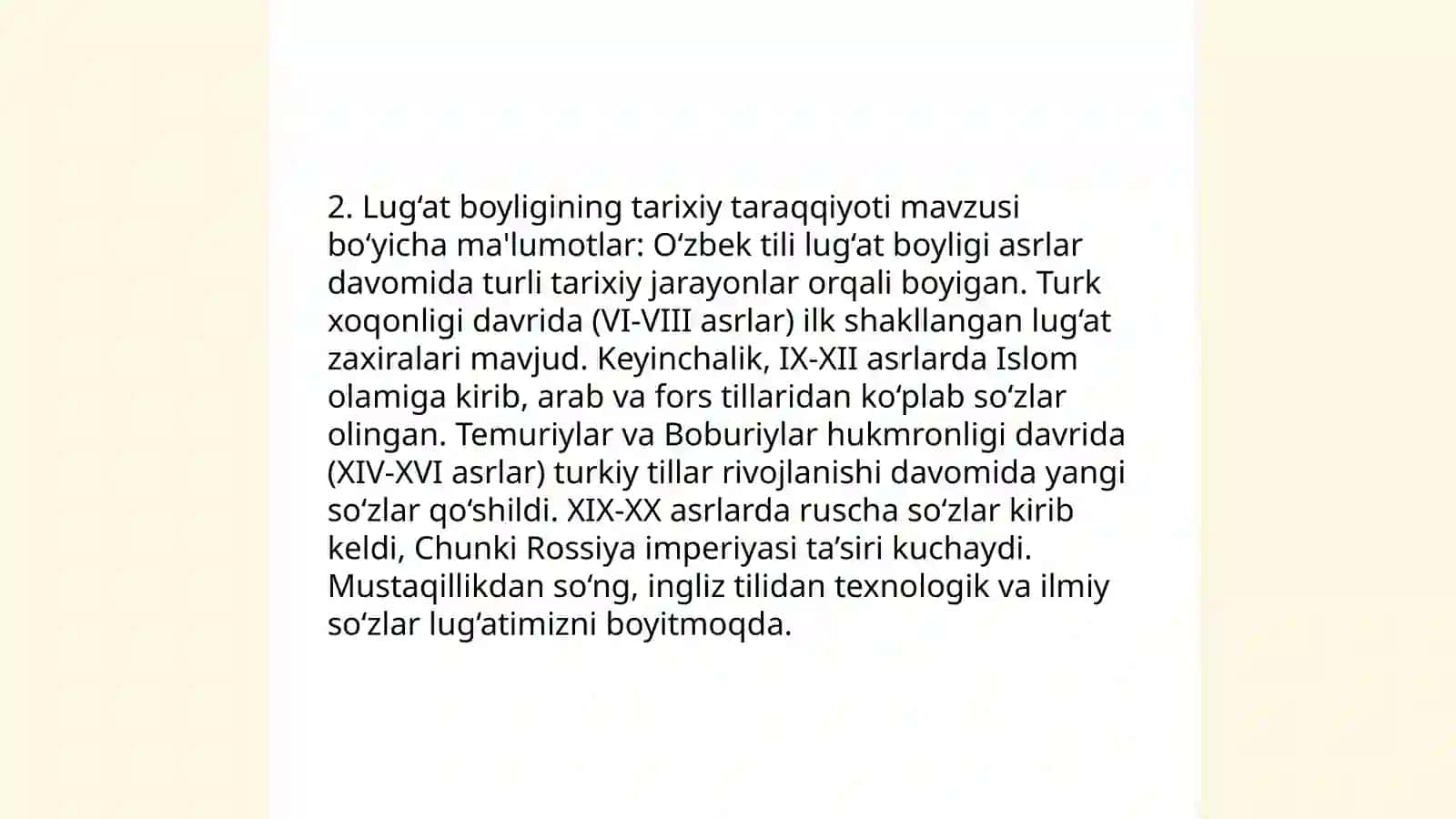 Leksemalarning tarixiy taraqqiyoti 4
