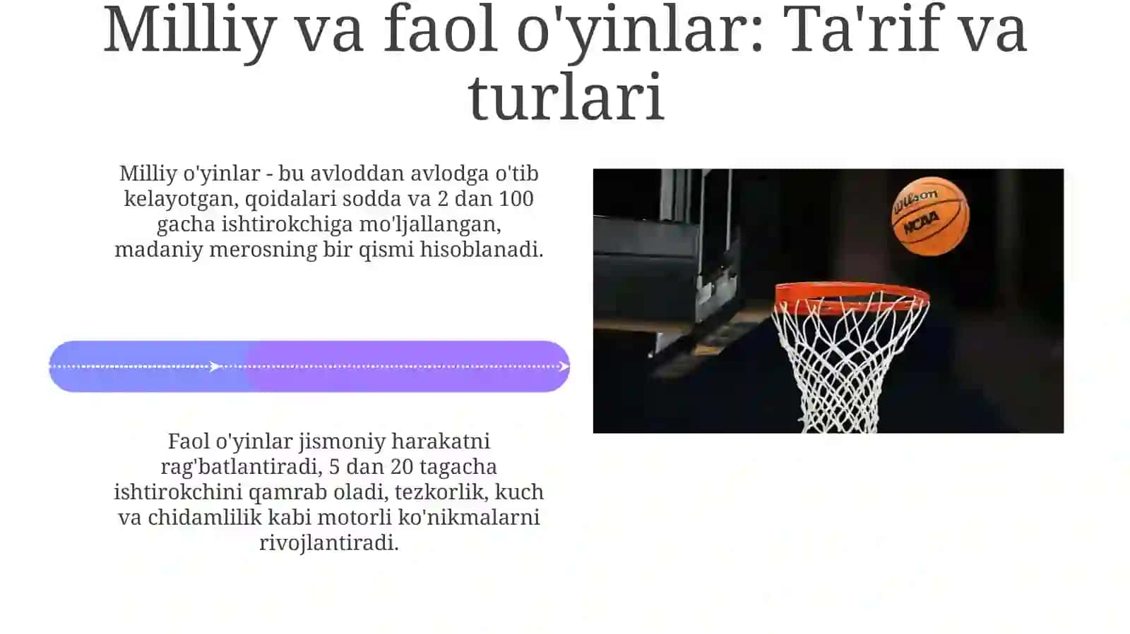 Basketbol sport turiga mos milliy va harakatli o'yinlar 4
