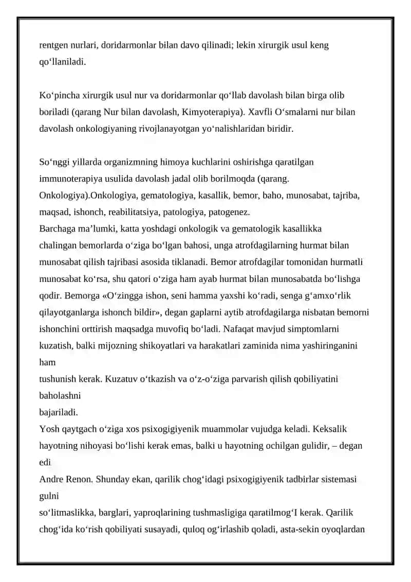 Onkologik kasalliklar 4