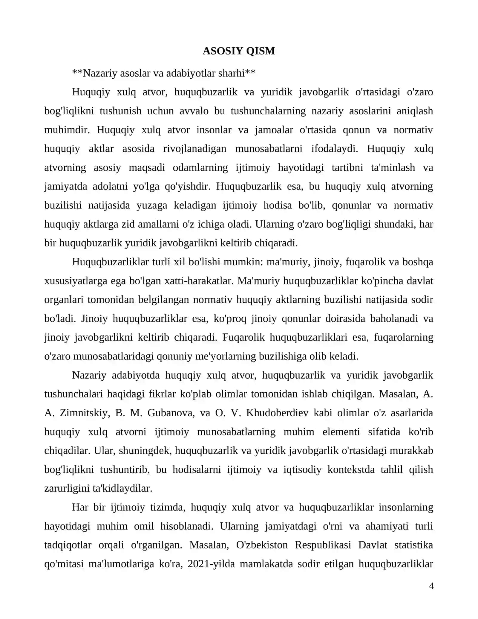 Huquqiy xulq atvor va huquqbuzarlikning yuridik javobgarligi 4