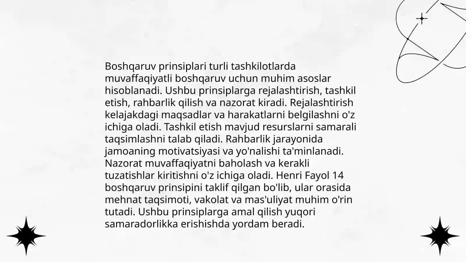 Boshqaruv madaniyati prinsplari 4