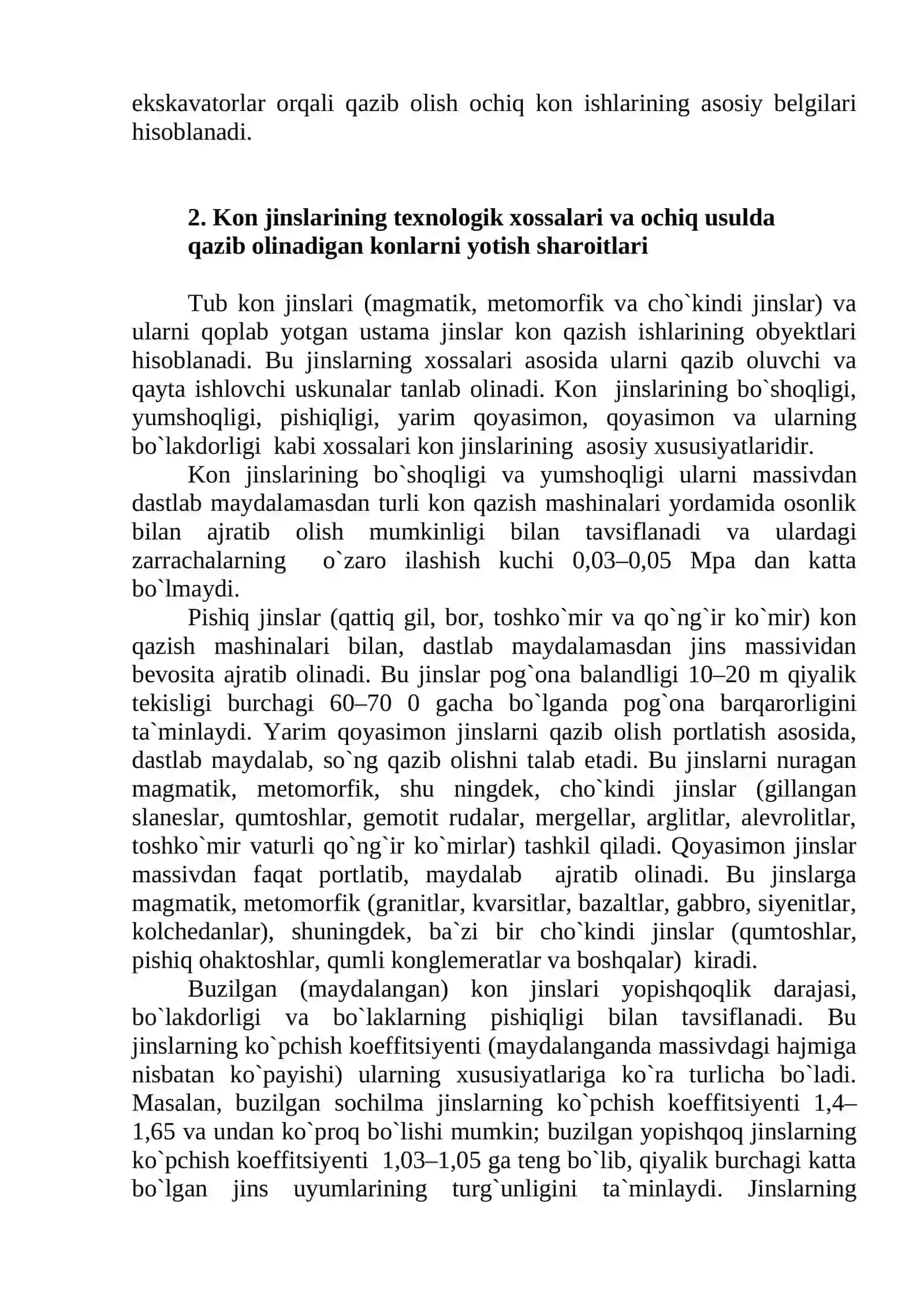 Foydali qazilma konlarini ochishning sxema va ketma-ketliklari 4