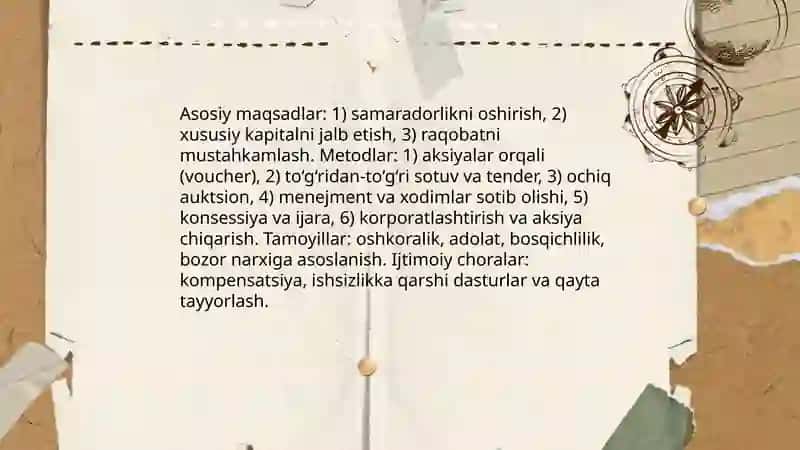 Iqtisodiyotning bozor munosabatlariga o‘tishi 4