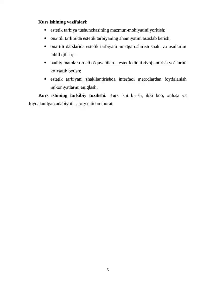 Ona tilini o'qitishda estetik tarbiyaning o'rni 4