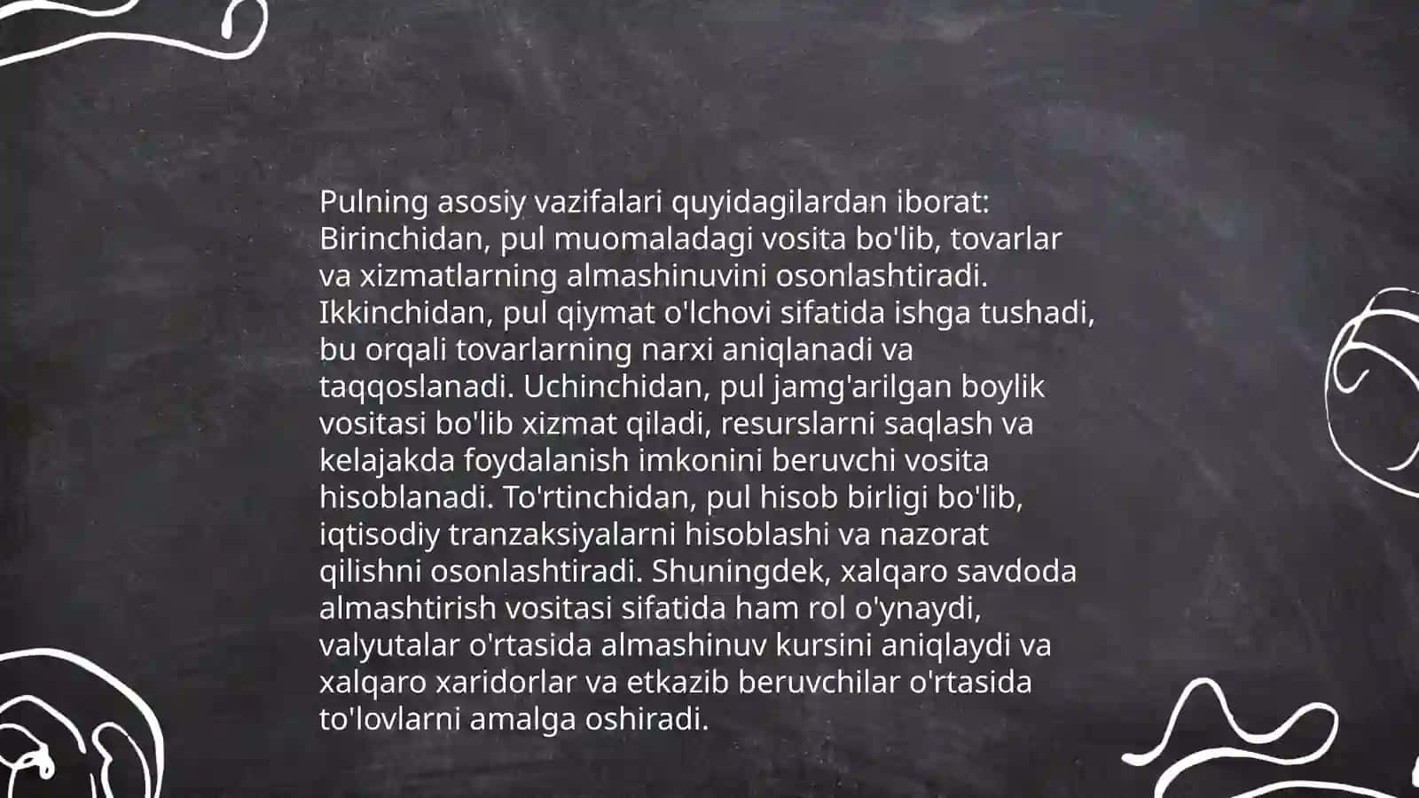 Pulning tashkilotdagi ijtimoiy va iqtisodiy mohiyati 4