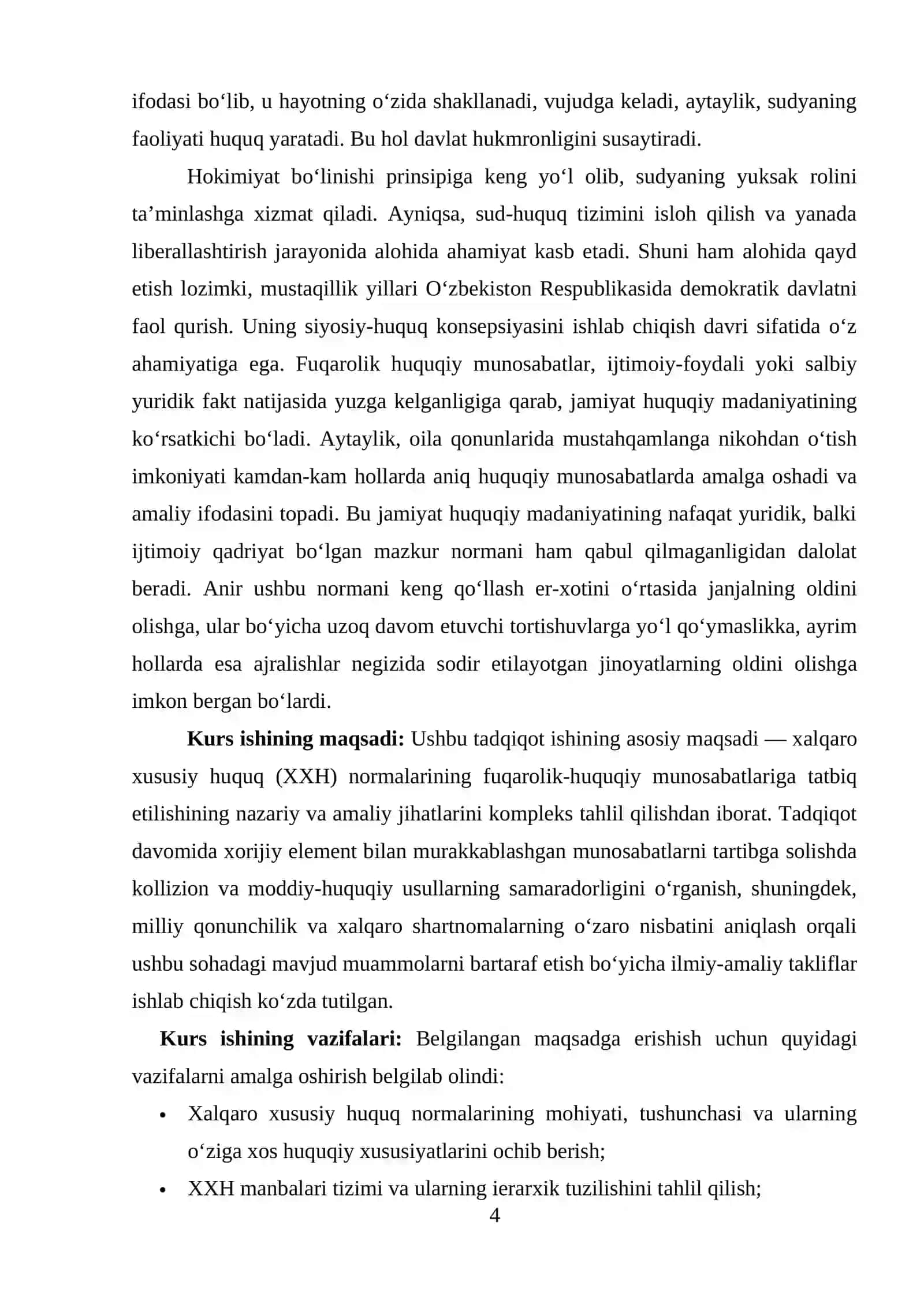 Xalqaro xususiy huquq normalarini fuqorolik-huquqiy munosabatlariga nisbatan tat 4