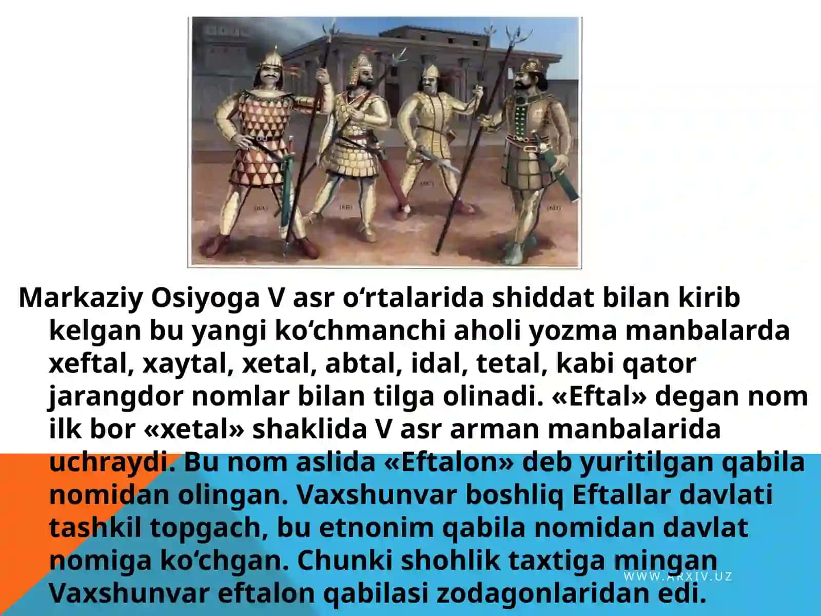 O’ZBEK DAVLATCHILIGI. EFTALILAR DAVLATI VA TURK HOQONLIGI 4