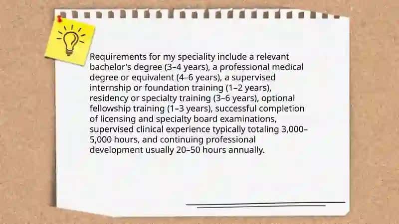 My speciality 4
