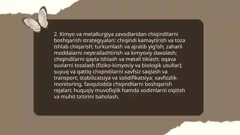 Toğ kon,kimyo metallurgiya sanoati va atrof muhit muhofazasi 4
