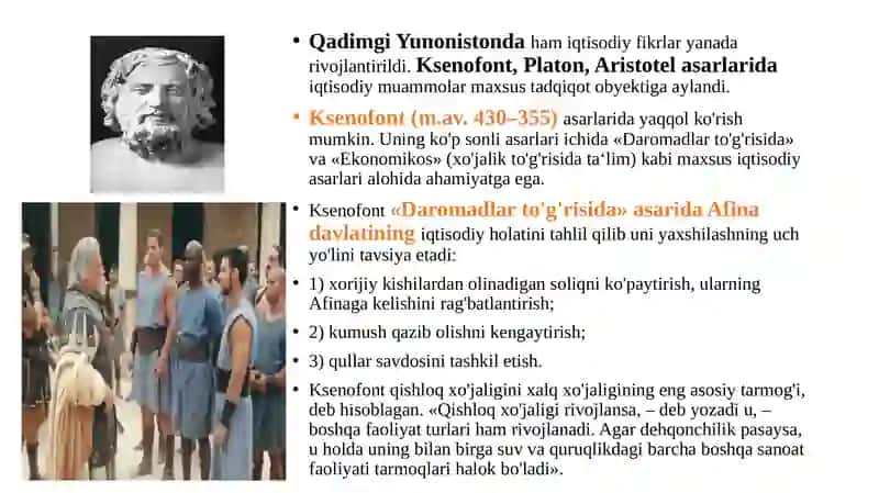QADIMGI SHARQ, ANTIK DUNYO, FEODAL JAMIYATI VA ILK KAPITALIZMNINGIQTISODIY TA`LIMOTLARI1-MASHG’ULOT 4