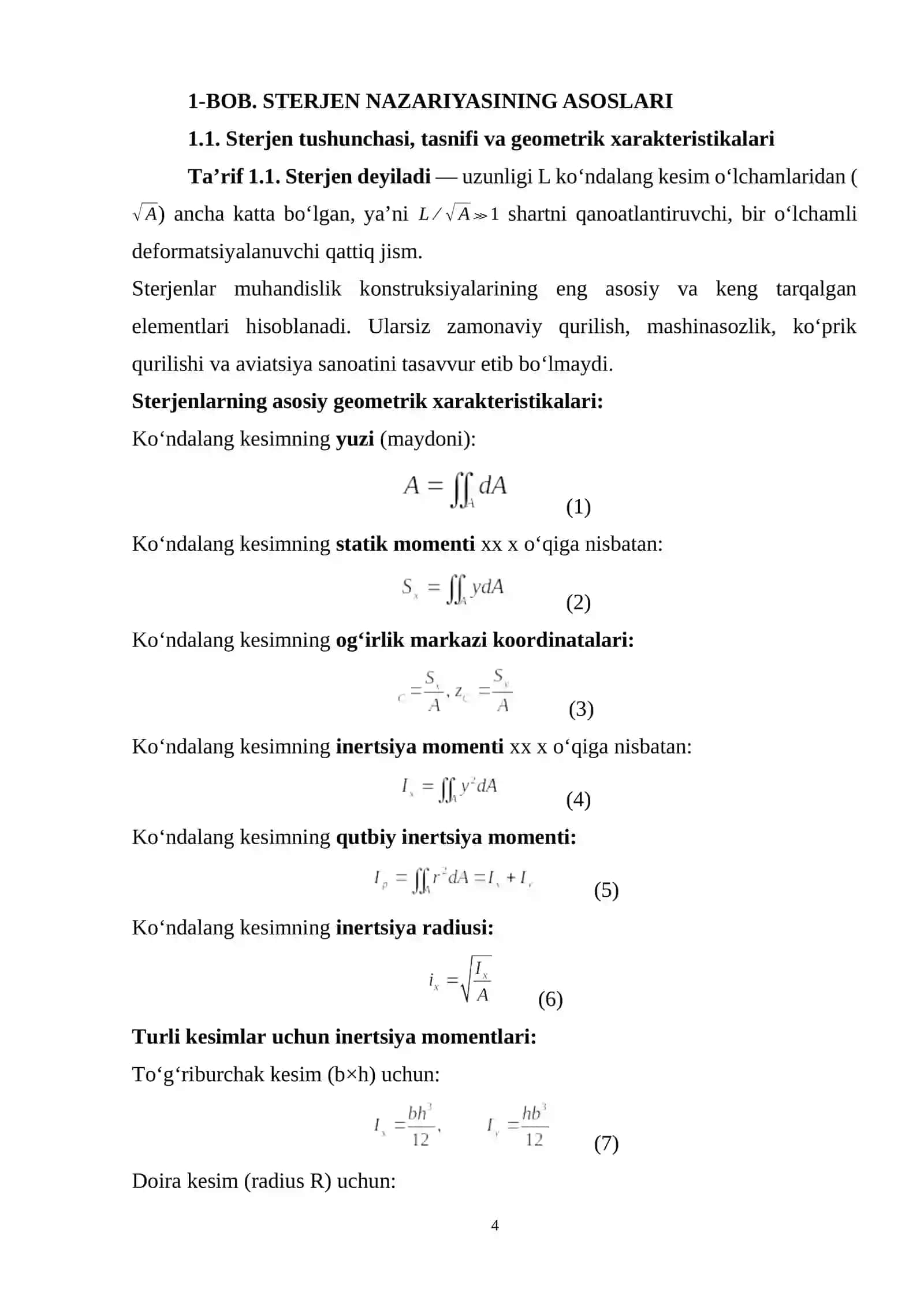 Sterjenning harakatlanuvchi yuk ta’sirida tebranishi matematik modellashtirish va sonli tadqiq etish 4