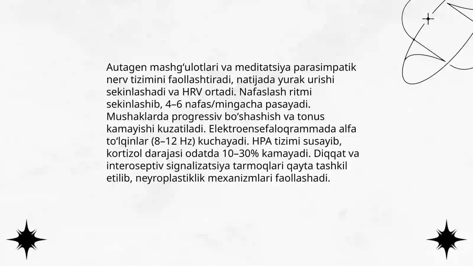 Autagen mashgʻulotlar va meditatsiya texnikalari 4