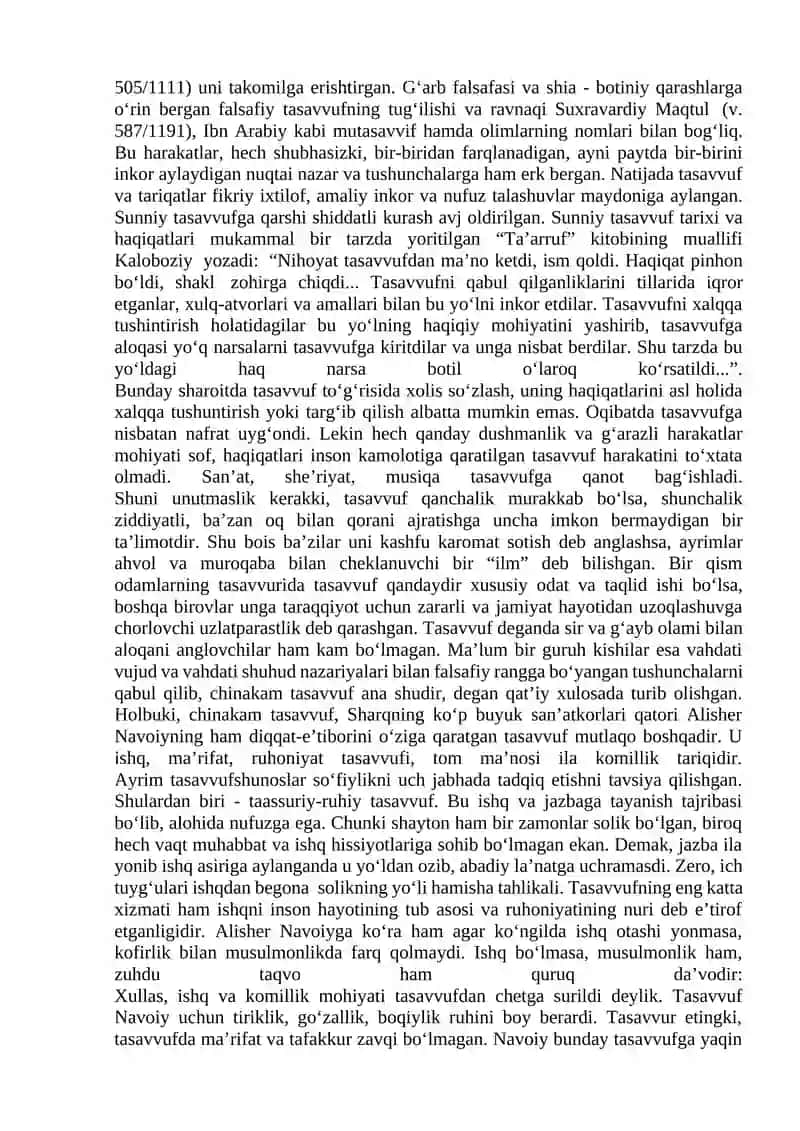 Tasavvuf va Alisher Navoiy ijodiyoti 4