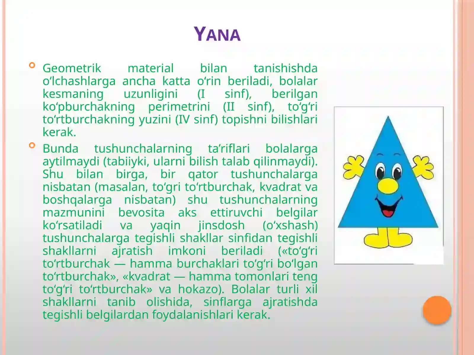 Geometrik materiallarni o’rganish metodikasi 4
