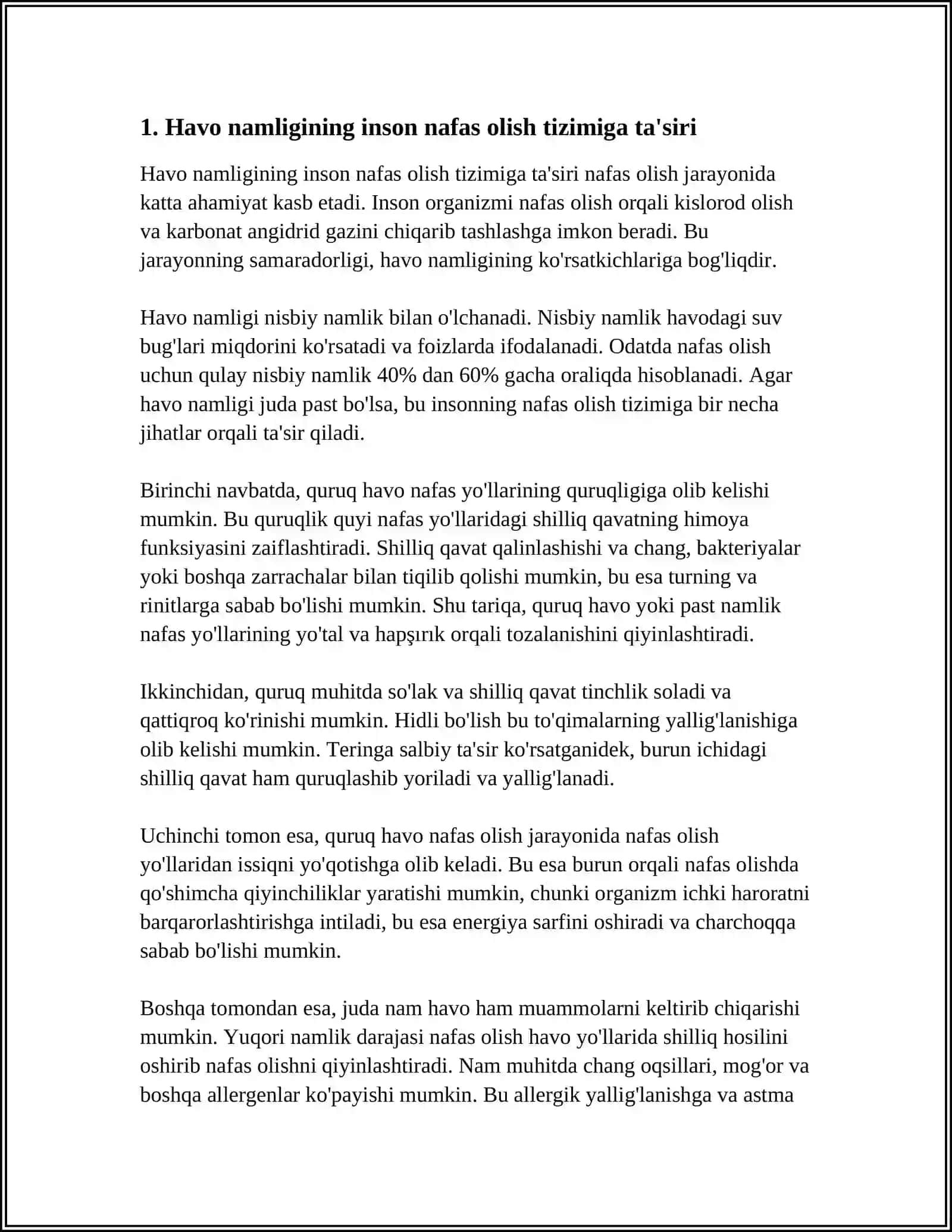 ORGANIZMGA HAVO NAMLIGI KO'RSATKICHLARINING TA'SIRI 4