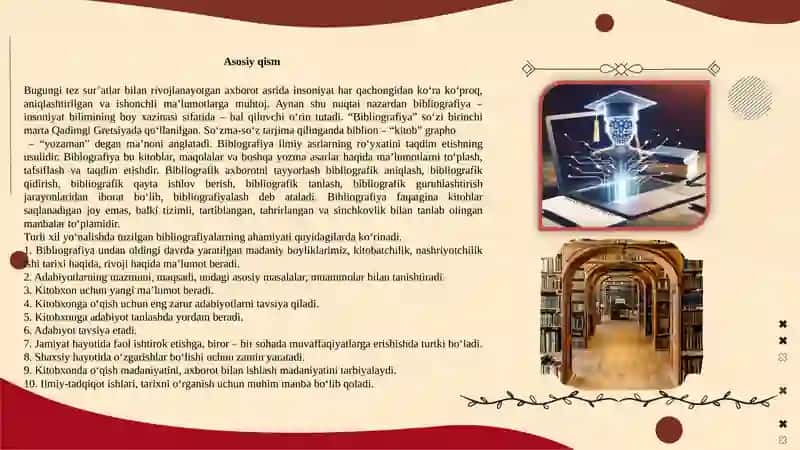 Bibiografiya va bibliografiyashunoslik tarixi, kelib chiqarish jarayoni va zamonoviy tushunchalari 4