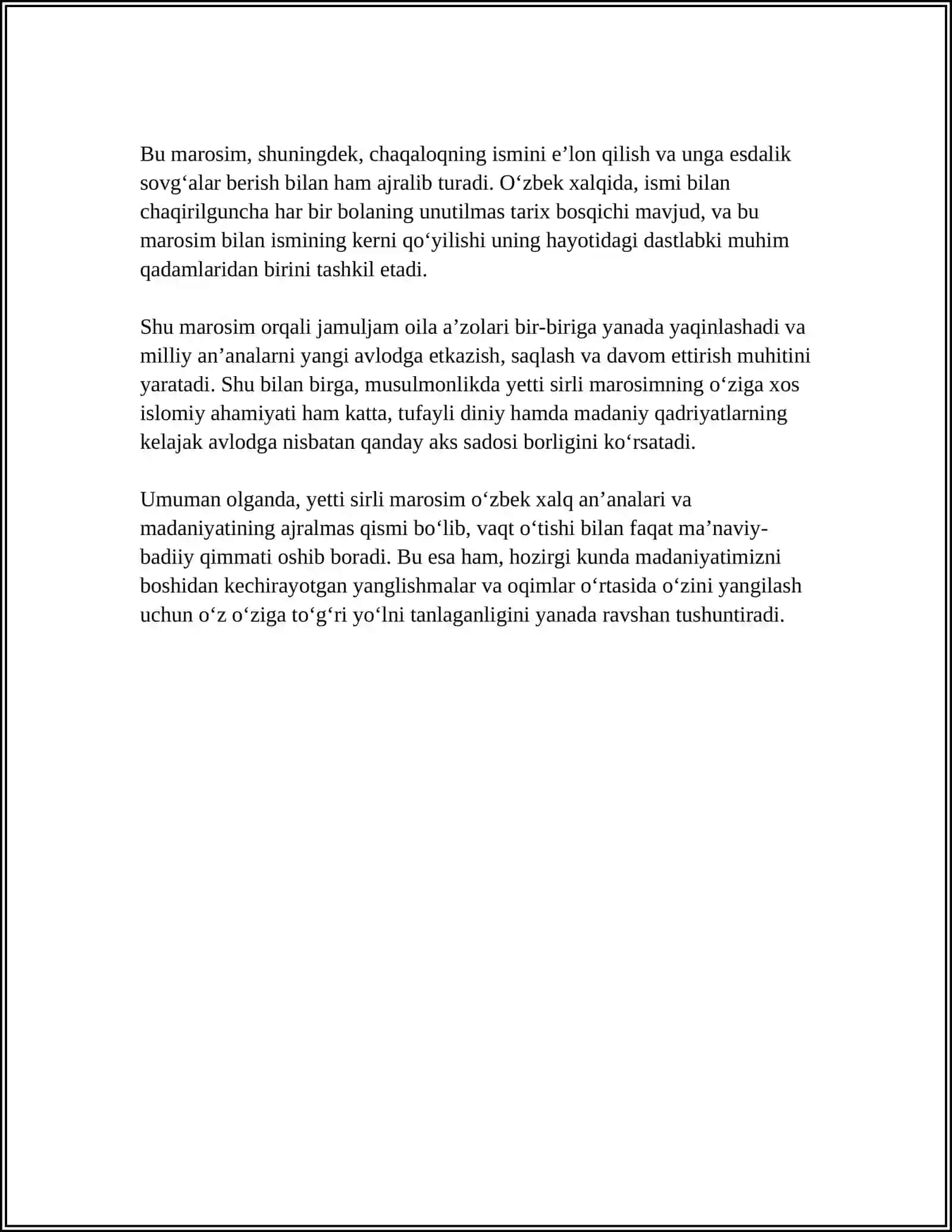 XRISTIANLIKDAGI YETTI SIRLI MAROSIM 4
