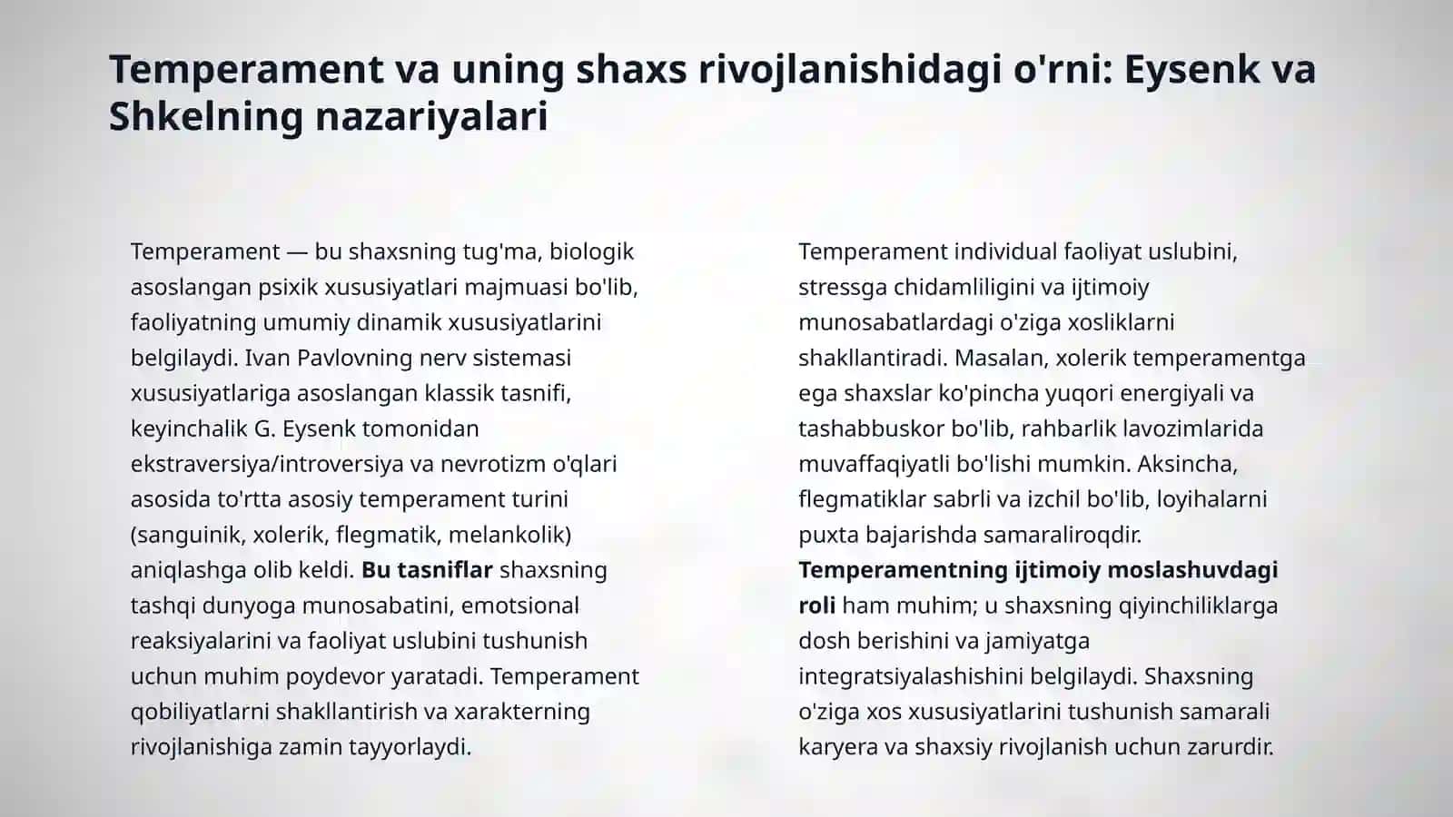 Shaxs rivojlanishining individuallik xususiyatlari va ularning roli 4