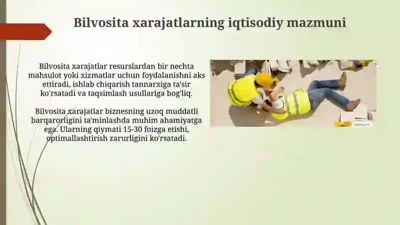 To'g'ridan-to'g'ri xarajatlarning iqtisodiy mazmuni 4