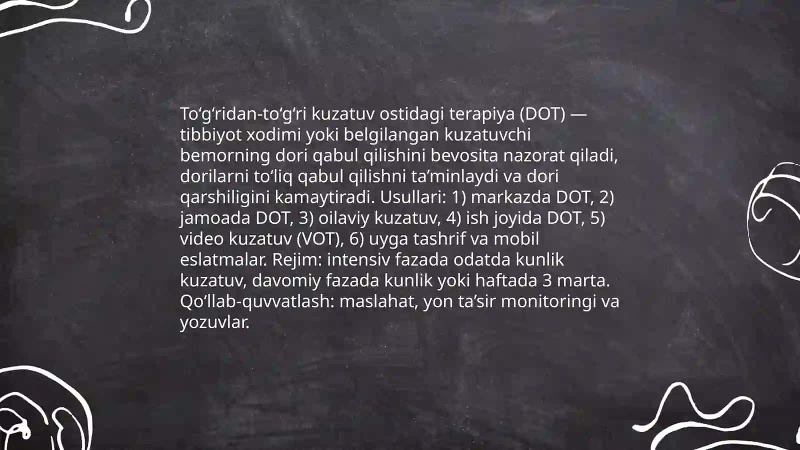Tuberkulozning davolash usullari 4