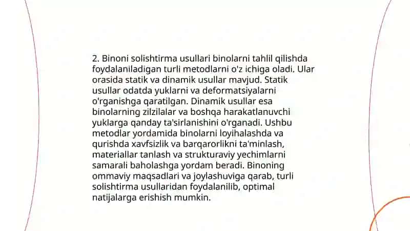 Binoni solishtirma issiqlik tasnifnomasi 4