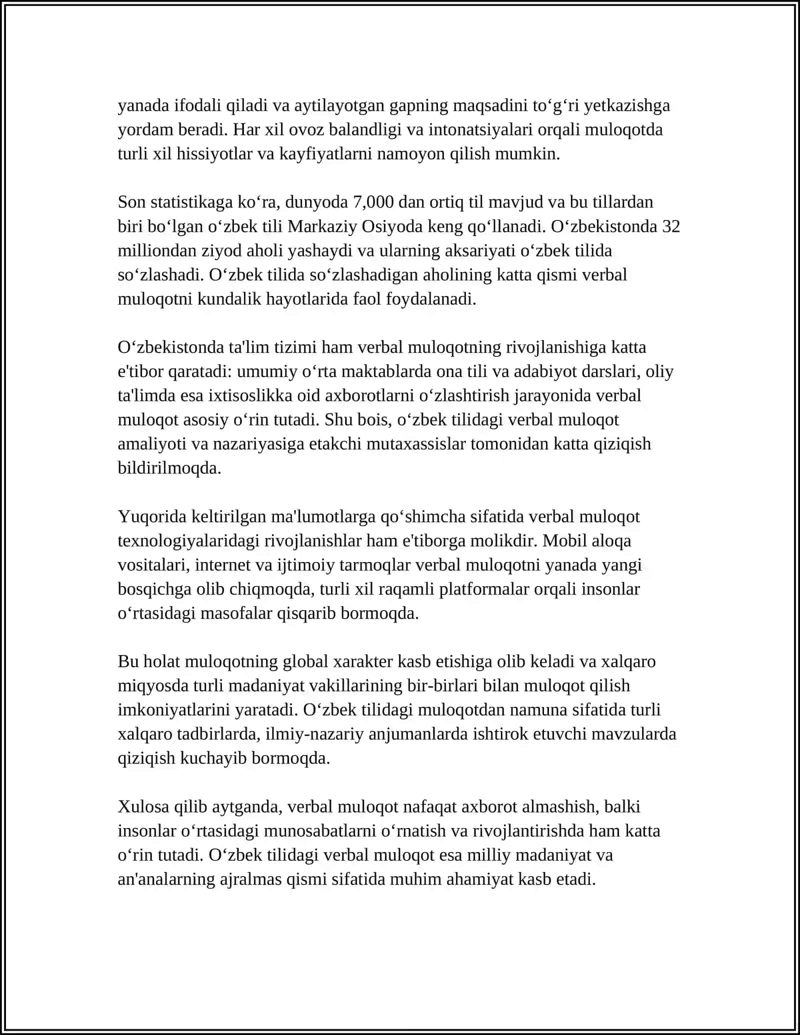 VERBAL VA NOVERBAL MULOQOT TURLARI 4