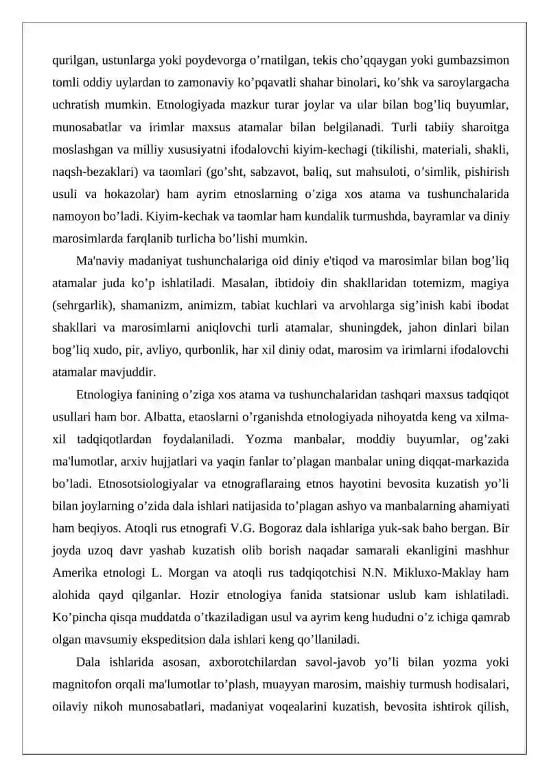Etnologiyaga oid maxsus atamalar jadvali 4