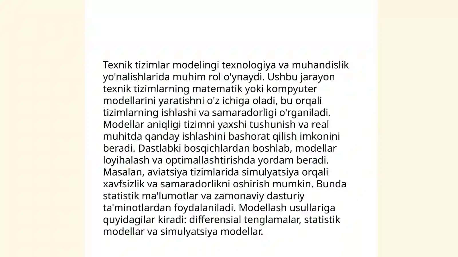 Texnik tizimlarni tashkil qilish va usullari 4