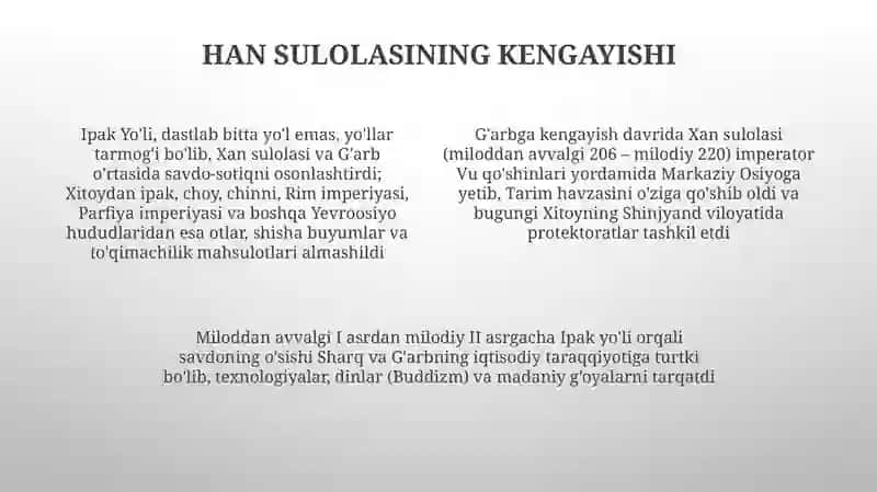 Buyuk Ipak yo‘lining shakllanish tarixi 4