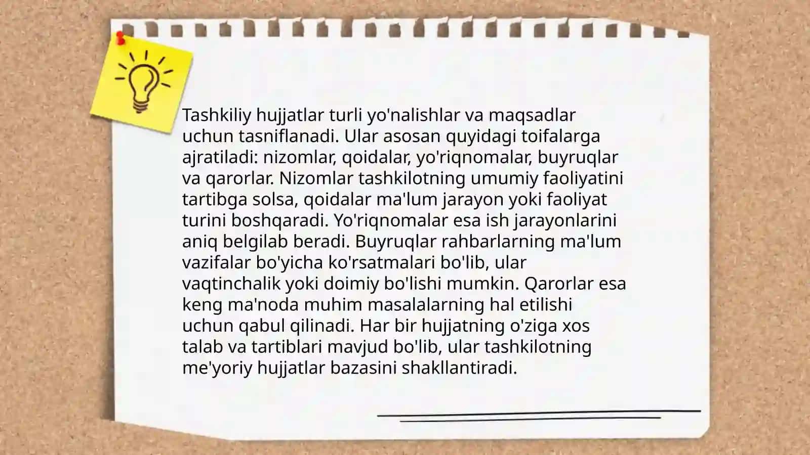 Tashkiliy hujjat turlarini yuritishdagi muammolar 4